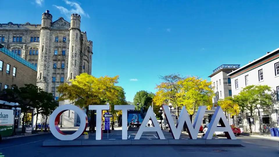 The OTTAWA sign in the ByWard Market